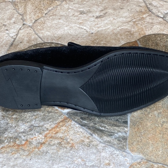 Terroni Black Men\'s Slip-On Dress Shoe-Fashionable-Italian Design